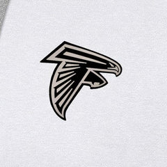 Atlanta Falcons Antigua Brushed Carbon Victory Pullover Hoodie - White Hoodies
