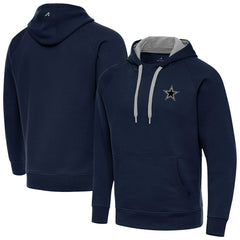 Dallas Cowboys Antigua Brushed Carbon Victory Pullover Hoodie - Navy Hoodies