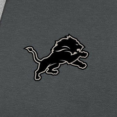 Detroit Lions Antigua Brushed Carbon Victory Pullover Hoodie - Charcoal Hoodies