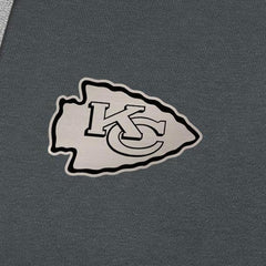 Kansas City Chiefs Antigua Brushed Carbon Victory Pullover Hoodie - Charcoal Hoodies