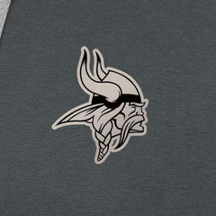 Minnesota Vikings Antigua Brushed Carbon Victory Pullover Hoodie - Charcoal Hoodies