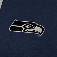 Seattle Seahawks Antigua Brushed Carbon Victory Pullover Hoodie - College Navy Hoodies