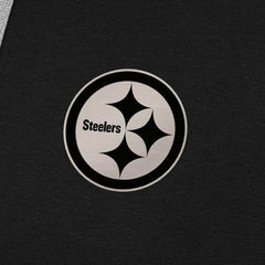 Pittsburgh Steelers Antigua Brushed Carbon Victory Pullover Hoodie - Black Hoodies