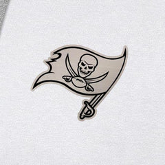 Tampa Bay Buccaneers Antigua Brushed Carbon Victory Pullover Hoodie - White Hoodies