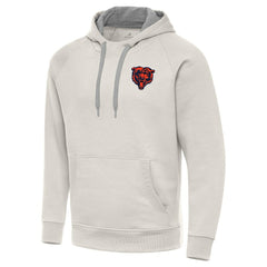 Chicago Bears Antigua Victory Raglan Pullover Hoodie - Cream Hoodies