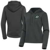 Dallas Stars Antigua Women's Contemporary Quarter-Zip Hoodie - Pewter | US 202370533
