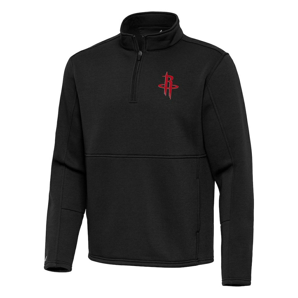 Houston Rockets Antigua Twist Quarter-Zip Pullover Top - Black outlet