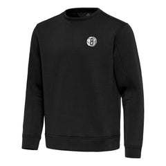 Brooklyn Nets Antigua Relevant Pullover Sweatshirt Black