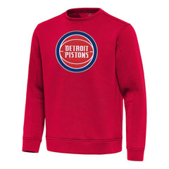 Detroit Pistons Antigua Relevant Pullover Sweatshirt Red