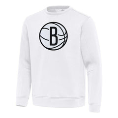 Brooklyn Nets Antigua Relevant Pullover Sweatshirt White outlet