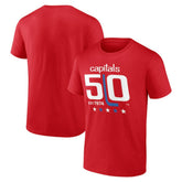 Washington Capitals 50th Anniversary T-Shirt - Red | US 202371753