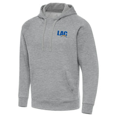 Men's Los Angeles Chargers Antigua Victory Pullover Hoodie - Heather Gray Hoodies