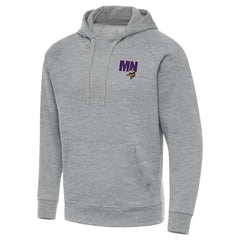 Men's Minnesota Vikings Antigua Victory Pullover Hoodie - Heather Gray Hoodies
