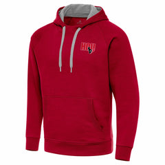 Men's Houston Texans Antigua Victory Pullover Hoodie - Red Hoodies