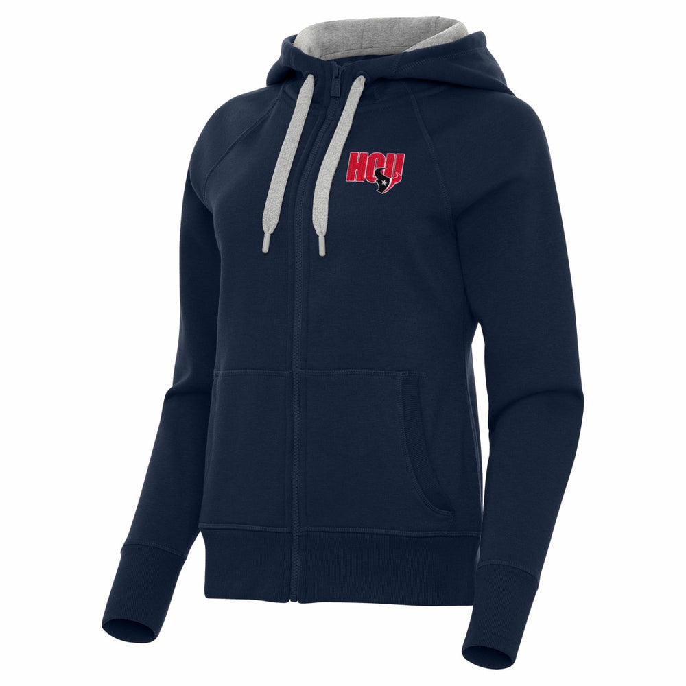 Houston Texans Antigua Women's Victory Full-Zip Hoodie - Navy Hoodies