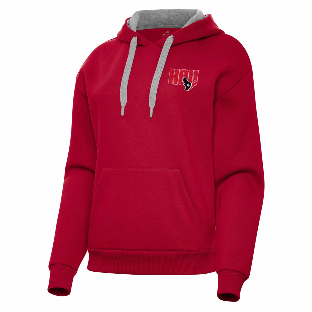 Houston Texans Antigua Women's Victory Pullover Hoodie - Red Hoodies