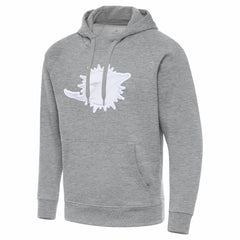 Miami Dolphins Antigua Victory Pullover Hoodie - Heather Gray Hoodies