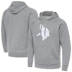 Minnesota Vikings Antigua Victory Pullover Hoodie - Heather Gray Hoodies