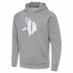 Minnesota Vikings Antigua Victory Pullover Hoodie - Heather Gray Hoodies