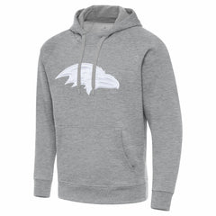 Baltimore Ravens Antigua Victory Pullover Hoodie - Heather Gray Hoodies