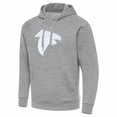 Atlanta Falcons Antigua Victory Pullover Hoodie - Heather Gray Hoodies