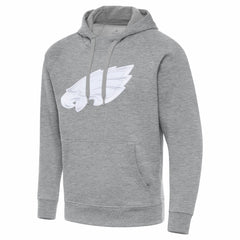 Philadelphia Eagles Antigua Victory Pullover Hoodie - Heather Gray Hoodies