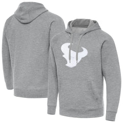 Houston Texans Antigua Victory Pullover Hoodie - Heather Gray Hoodies