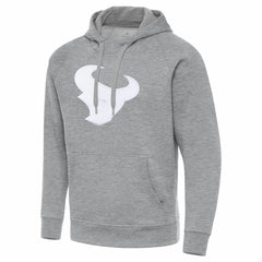 Houston Texans Antigua Victory Pullover Hoodie - Heather Gray Hoodies