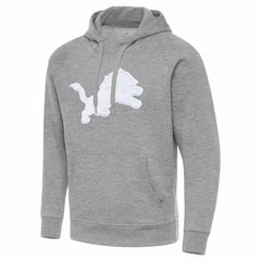 Detroit Lions Antigua Victory Pullover Hoodie - Heather Gray Hoodies