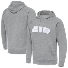 Seattle Seahawks Antigua Victory Pullover Hoodie - Heather Gray Hoodies
