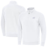 Carolina Panthers Antigua Victory Quarter-Zip Top - White Tops