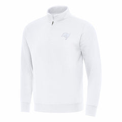 Tampa Bay Buccaneers Antigua Victory Quarter-Zip Top - White Tops