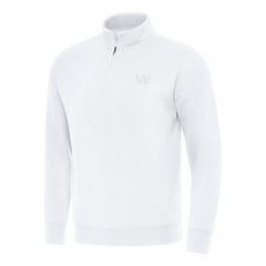 Washington Commanders Antigua Victory Quarter-Zip Top - White Tops