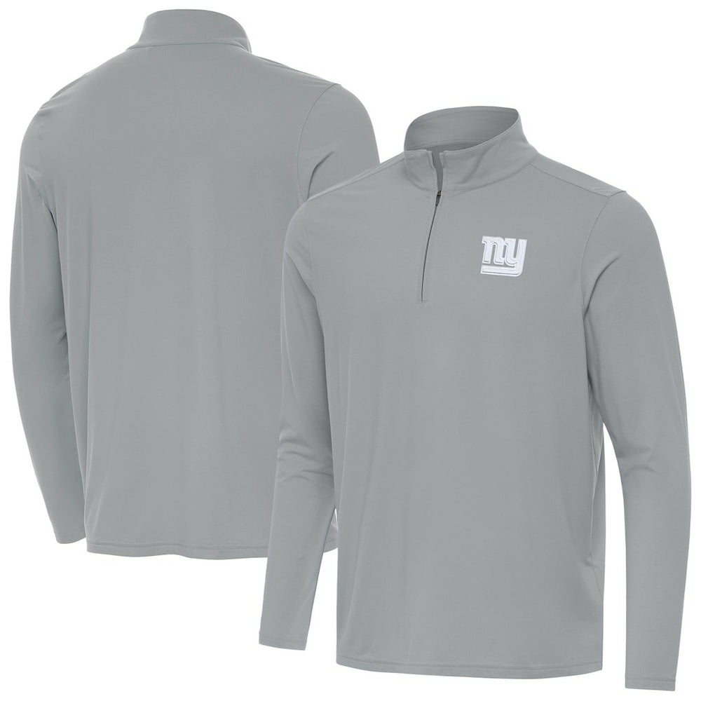 New York Giants Antigua Intent Quarter-Zip Top - Gray Tops