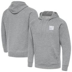 New York Giants Antigua Victory Pullover Hoodie - Heather Gray Hoodies