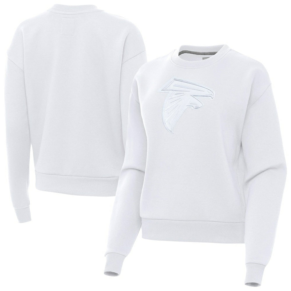 Atlanta Falcons Antigua Women's Victory Pullover Sweatshirt - White Pullover