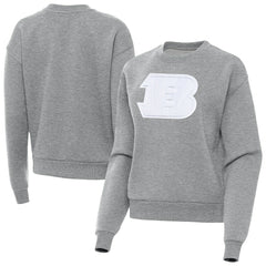 Cincinnati Bengals Antigua Women's Victory Pullover Sweatshirt - Heather Gray Pullover