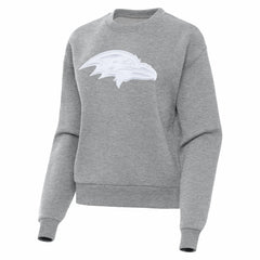 Baltimore Ravens Antigua Women's Victory Pullover Sweatshirt - Heather Gray Pullover