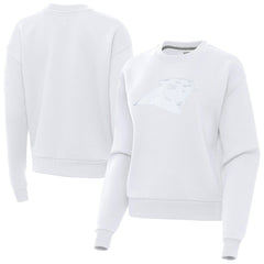 Carolina Panthers Antigua Women's Victory Pullover Sweatshirt - White Pullover