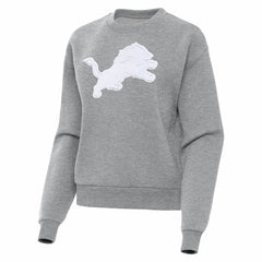 Detroit Lions Antigua Women's Victory Pullover Sweatshirt - Heather Gray Pullover