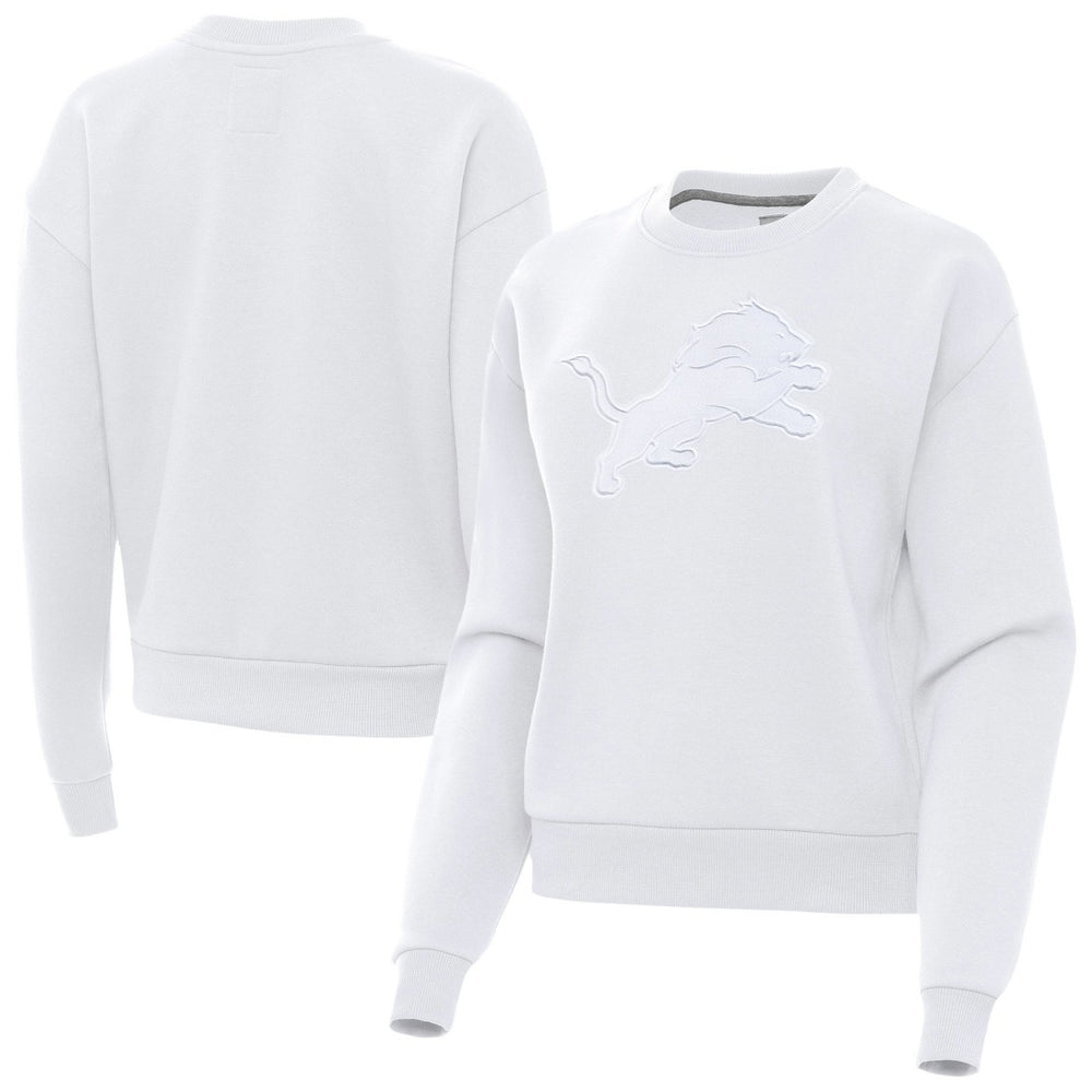 Detroit Lions Antigua Women's Victory Pullover Sweatshirt - White Pullover