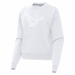 Houston Texans Antigua Women's Victory Pullover Sweatshirt - White Pullover