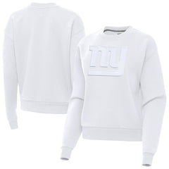 New York Giants Antigua Women's Victory Pullover Sweatshirt - White Pullover