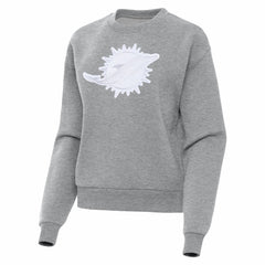 Miami Dolphins Antigua Women's Victory Pullover Sweatshirt - Heather Gray Pullover