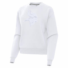 Minnesota Vikings Antigua Women's Victory Pullover Sweatshirt - White Pullover