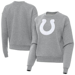 Indianapolis Colts Antigua Women's Victory Pullover Sweatshirt - Heather Gray Pullover