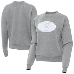 San Francisco 49ers Antigua Women's Victory Pullover Sweatshirt - Heather Gray Pullover