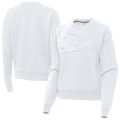 Kansas City Chiefs Antigua Women's Victory Pullover Sweatshirt - White Pullover