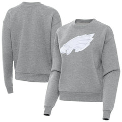 Philadelphia Eagles Antigua Women's Victory Pullover Sweatshirt - Heather Gray Pullover