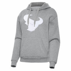 Houston Texans Antigua Women's Victory Pullover Hoodie - Heather Gray Hoodies